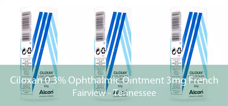 Ciloxan 0.3% Ophthalmic Ointment 3mg French Fairview - Tennessee